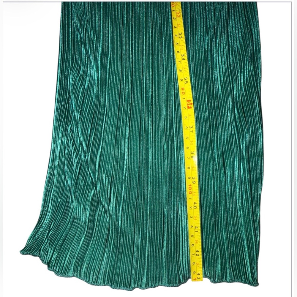 Madison +Hudson Emerald Green Pleated Wide-Leg Pants - Picture 6 of 8